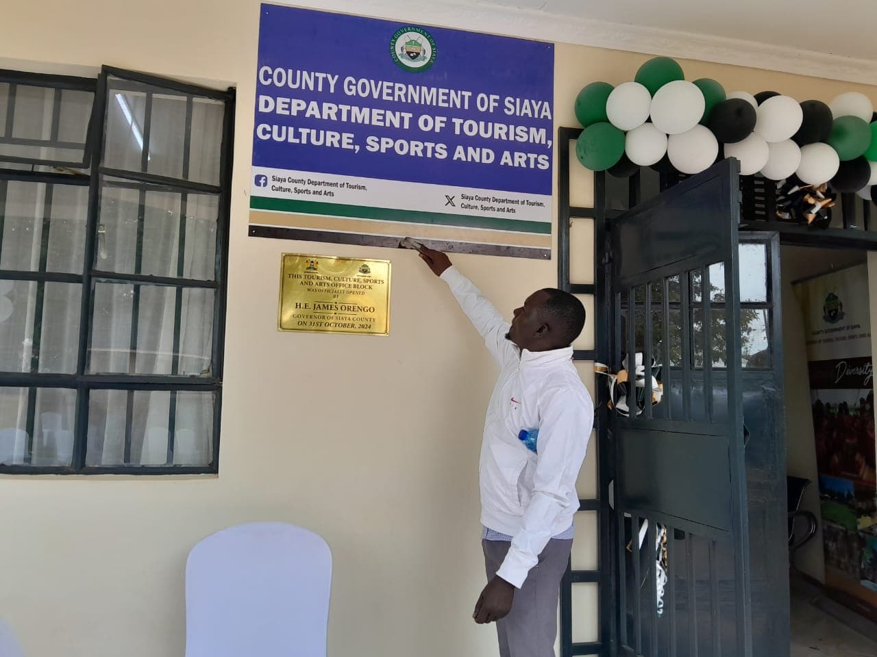 County Government of Siaya — Plaque Installation